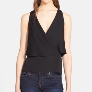 Theory 100% silk sleeveless blouse black women’s size L